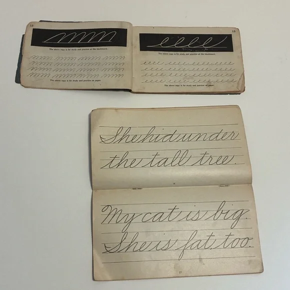 Antique Handwriting Lesson Booklets - Picture 3 of 4